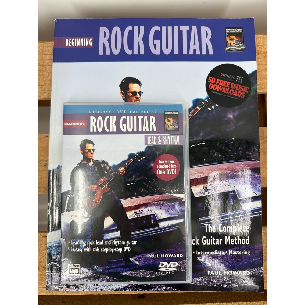 Beginning Rock Guitar Paul Howard Book and DVD National Guitar Workshop‎ Alfred